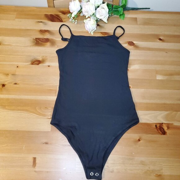 Wild Fable - Women's Bodysuit Spaghetti Strap Ribbed Black Size XS - Picture 6 of 8